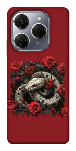 Чохол Roses snake для TECNO Spark 20 Pro