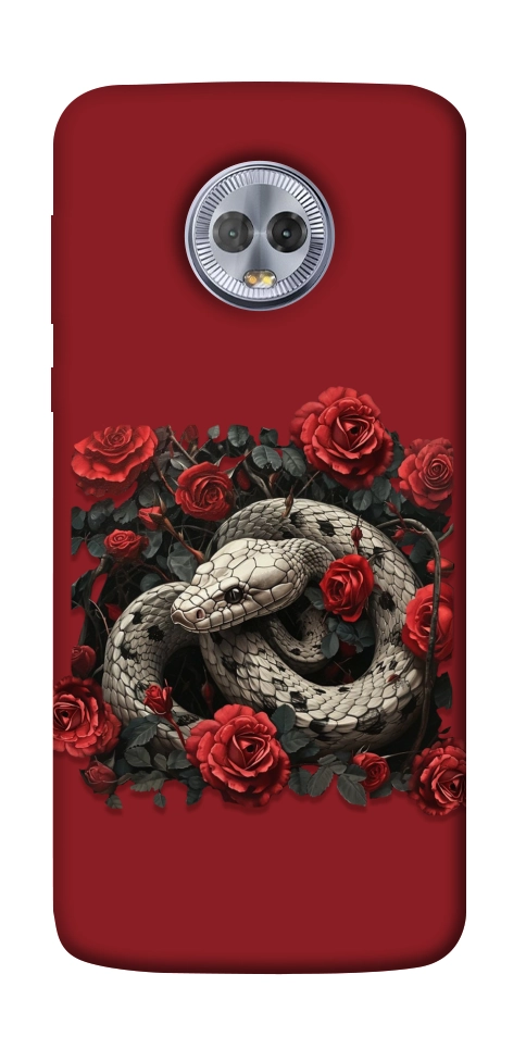 Чохол Roses snake для Motorola Moto G6 Plus