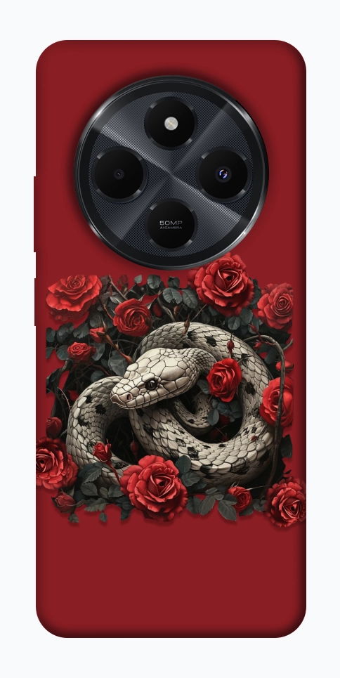 Чохол Roses snake для Xiaomi Redmi 14C