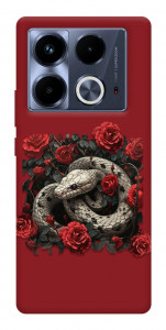 Чехол Roses snake для Infinix Note 40 4G