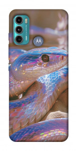 Чехол Cute bright snake для Motorola Moto G60