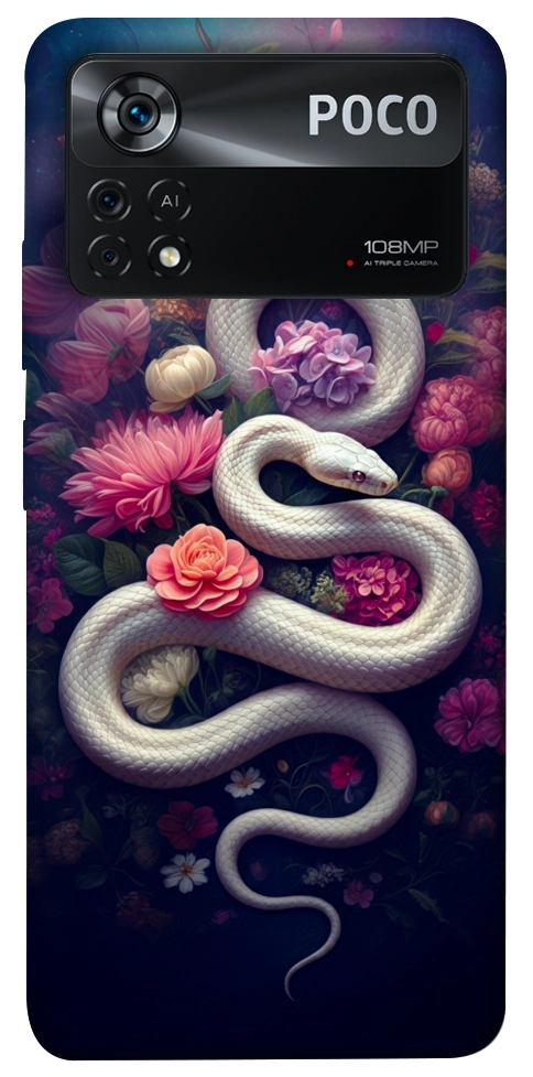 Чехол Flower snake для Xiaomi Poco X4 Pro