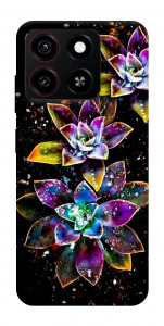 Чехол Flowers on black для ZTE Blade A35 4G