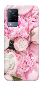 Чохол Pink peonies для Vivo V21