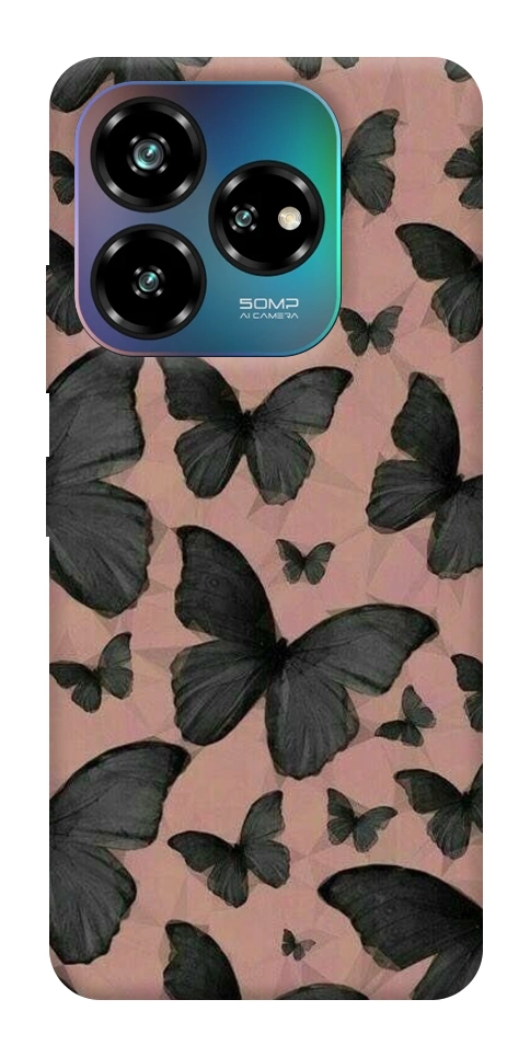 Чехол Порхающие бабочки для ZTE Nubia V60