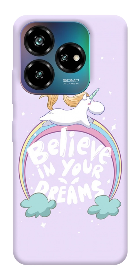 Чохол Believe in your dreams unicorn для ZTE Nubia V60