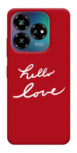 Чехол Hello love для ZTE Nubia V60