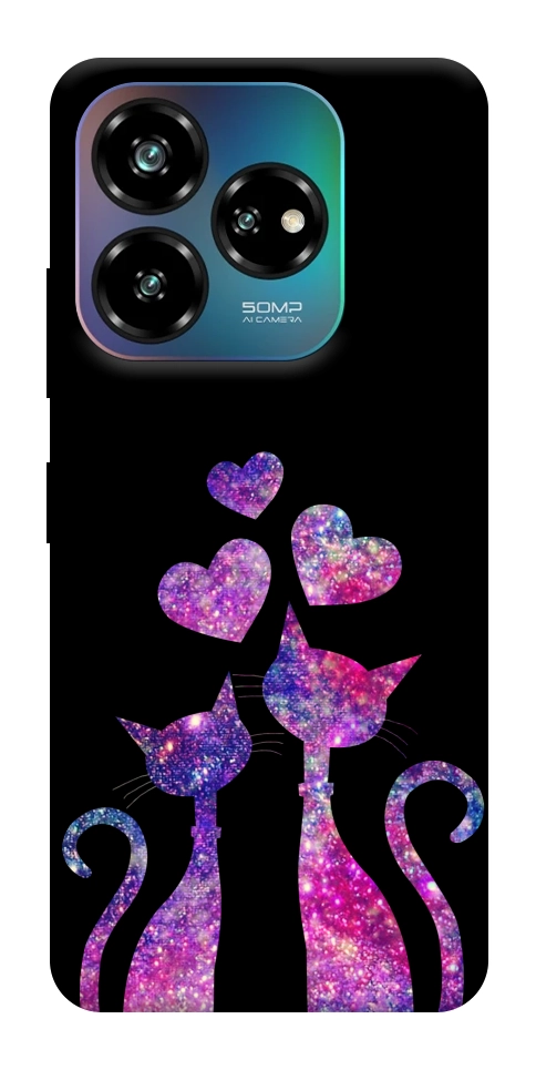 Чехол Космические коты для ZTE Nubia V60