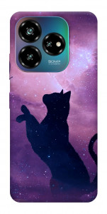 Чехол Кот и бабочка для ZTE Nubia V60