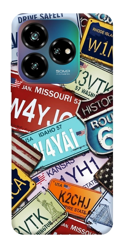 Чехол License plate для ZTE Nubia V60