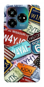 Чехол License plate для ZTE Nubia V60