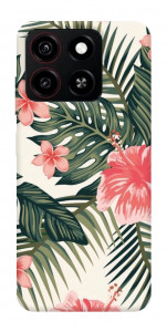 Чехол Tropic flowers для ZTE Blade A35 4G