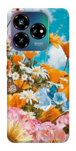 Чехол Летние цветы для ZTE Nubia V60