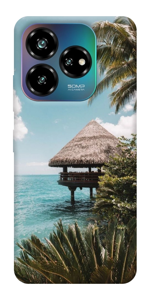 Чехол Тропический остров для ZTE Nubia V60