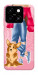 Чохол Girl and corgi для ZTE Blade A55 4G