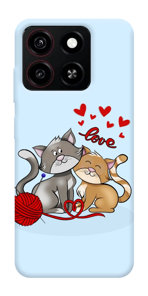 Чехол Два кота Love для ZTE Blade A35 4G