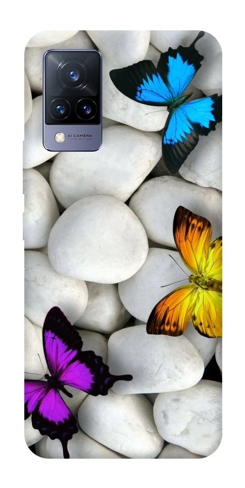 Чехол Butterflies для Vivo V21