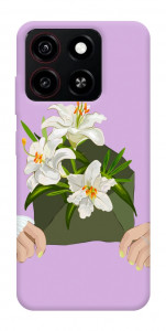 Чехол Flower message для ZTE Blade A35 4G