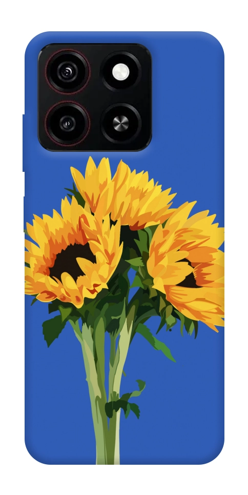 Чехол Bouquet of sunflowers для ZTE Blade A35 4G