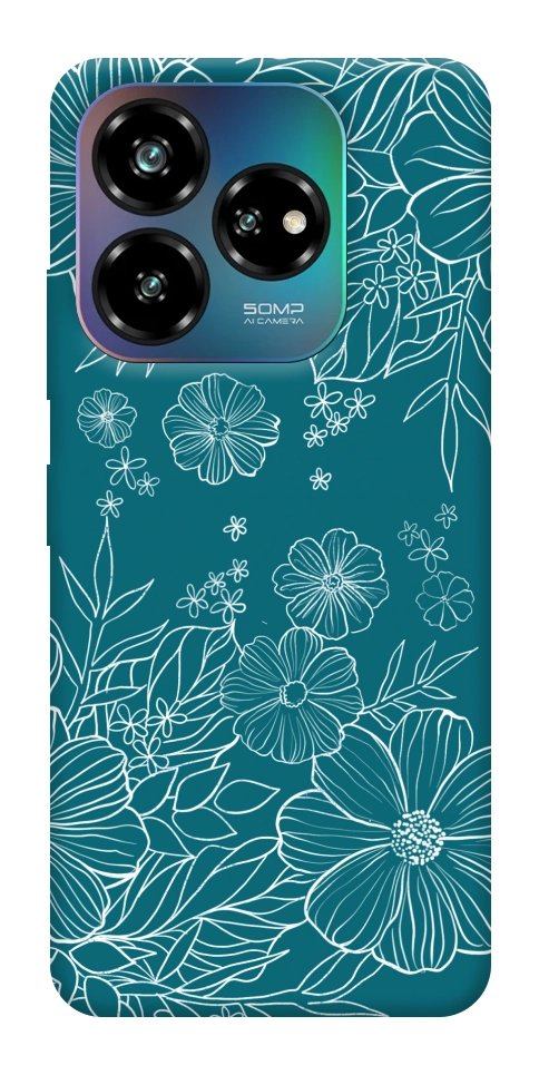 Чехол Botanical illustration для ZTE Nubia V60