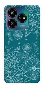 Чехол Botanical illustration для ZTE Nubia V60