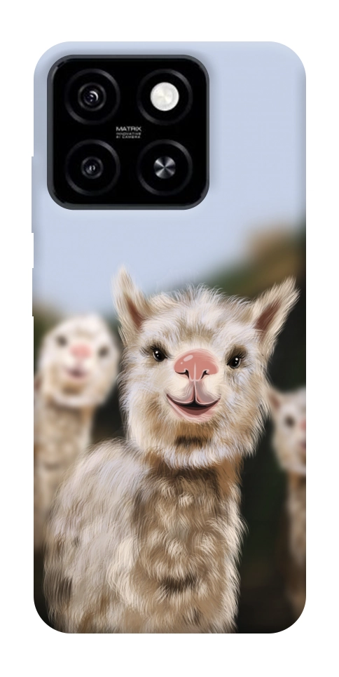 Чохол Funny llamas для ZTE Blade A55 4G