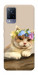 Чехол Cat in flowers для Vivo V21