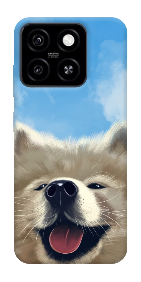 Чехол Samoyed husky для ZTE Blade A55 4G