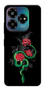 Чехол Snake in flowers для ZTE Nubia V60