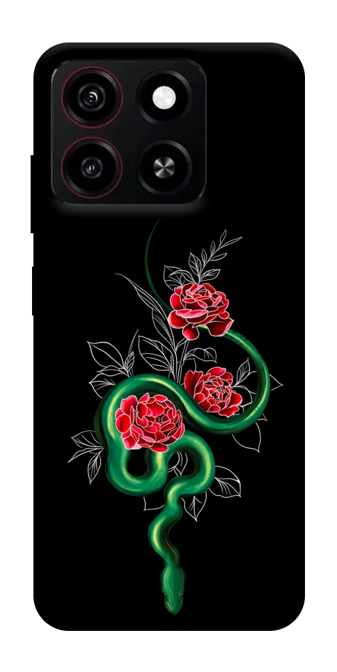 Чохол Snake in flowers для ZTE Blade A35 4G