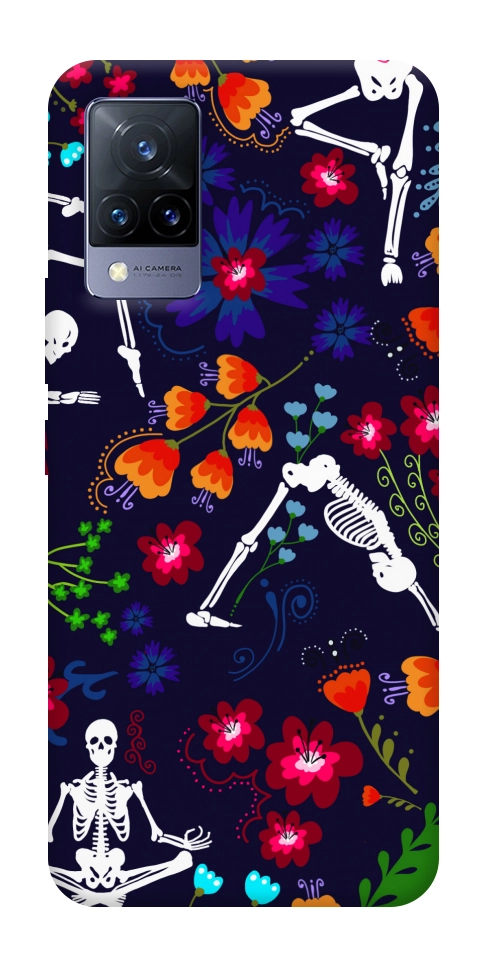 Чехол Yoga skeletons для Vivo V21