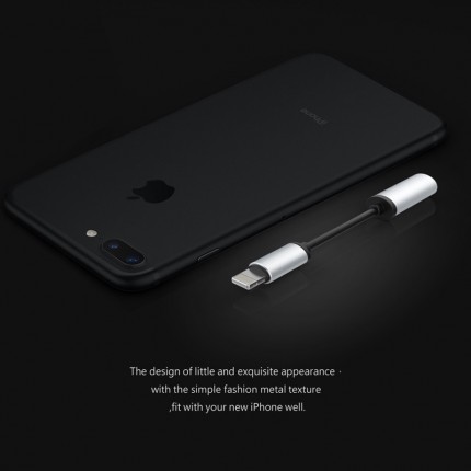 Заказать Переходник Baseus Fluency Apple Connector To 3.5mm Adapter Cable (Серебряный / Черный) на vchehle.ua