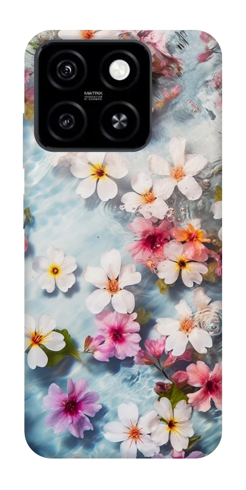 Чехол Floating flowers для ZTE Blade A55 4G