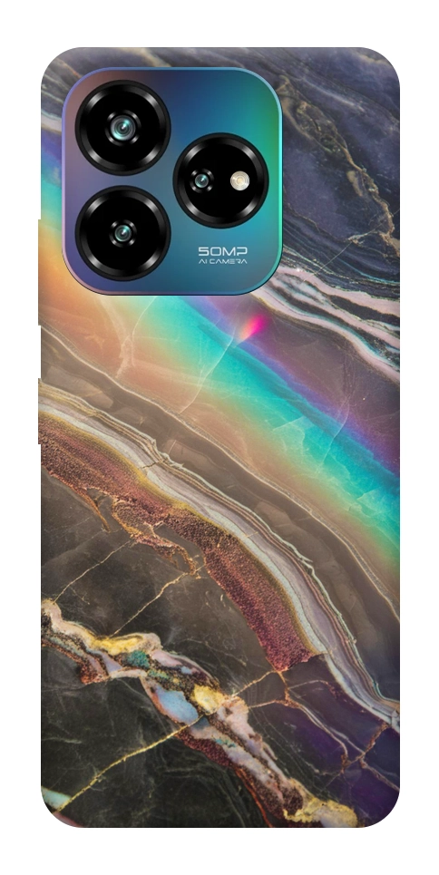 Чехол Радужный мрамор для ZTE Nubia V60