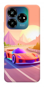 Чехол Машинка на закате для ZTE Nubia V60
