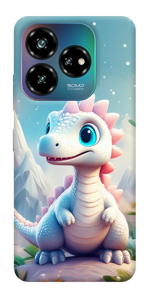 Чехол Белый дракоша для ZTE Nubia V60