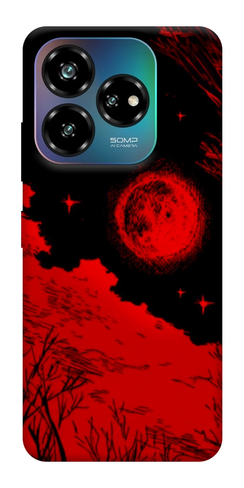 Чехол Кровавый закат солнца для ZTE Nubia V60