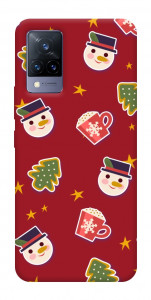 Чехол Christmas pattern для Vivo V21