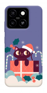 Чехол Christmas cat для ZTE Blade A55 4G