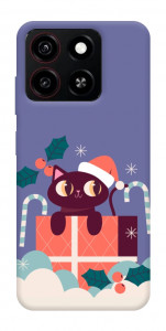 Чохол Christmas cat для ZTE Blade A35 4G