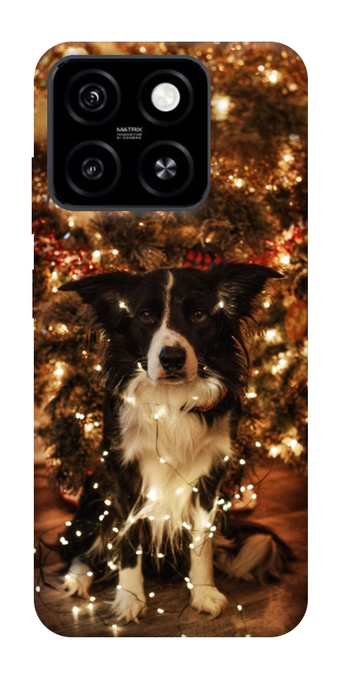 Чехол Christmas dog для ZTE Blade A55 4G