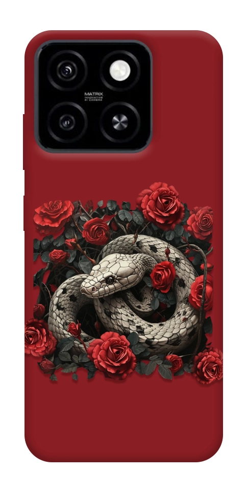 Чехол Roses snake для ZTE Blade A55 4G