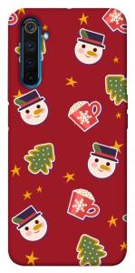 Чехол Christmas pattern для Realme 6 Pro