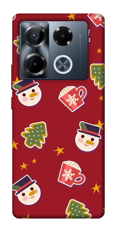 Чехол Christmas pattern для Infinix Note 40 Pro 4G