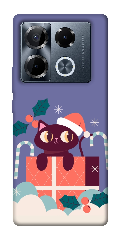 Чехол Christmas cat для Infinix Note 40 Pro 4G