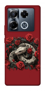 Чохол Roses snake для Infinix Note 40 Pro 4G