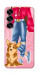 Чохол Girl and corgi для Galaxy S25