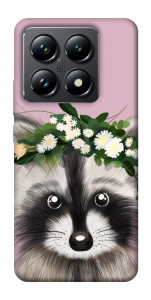 Чохол Raccoon in flowers для Xiaomi 14T Pro