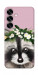 Чехол Raccoon in flowers для Galaxy S25