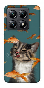 Чохол Cat with fish для Xiaomi 14T Pro